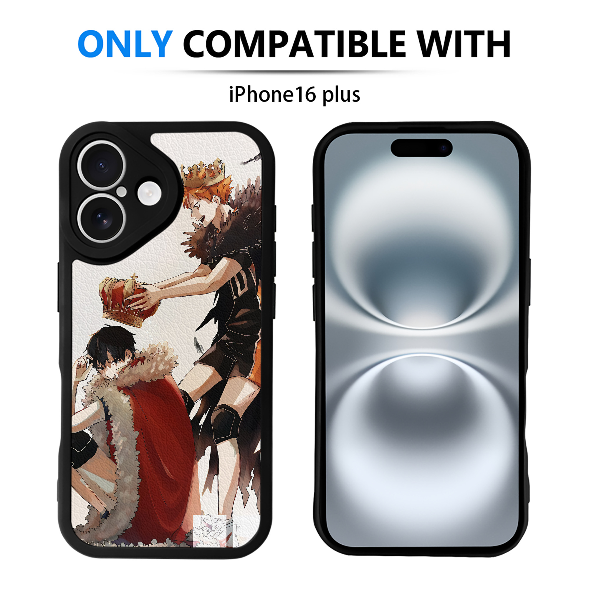 （画像用） ハイキュー!! Haikyu!! 【iPhone 16シリーズ対応】シリコンスマホケース（レザー調） 材質：シリコン